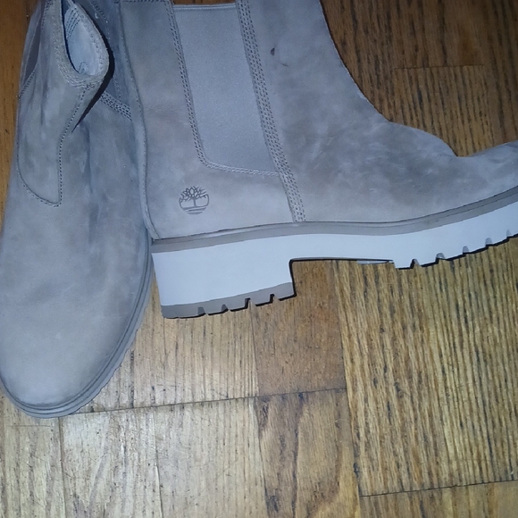 Timberland Other - Timberland Taupe Suede Ankle Boots